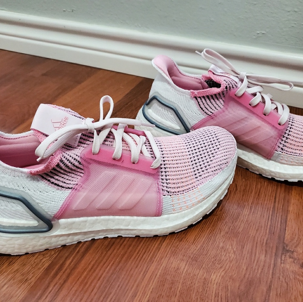 Adidas Ultraboost 19 - Pink and White 9 NEW
